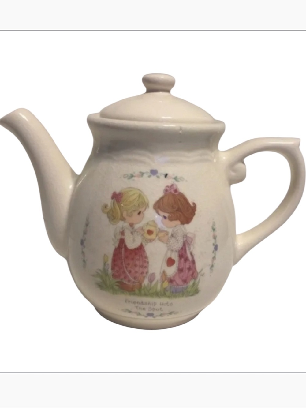 Precious Moments FRIENDSHIP HITS THE SPOT Coffee Or Tea Pot 1998